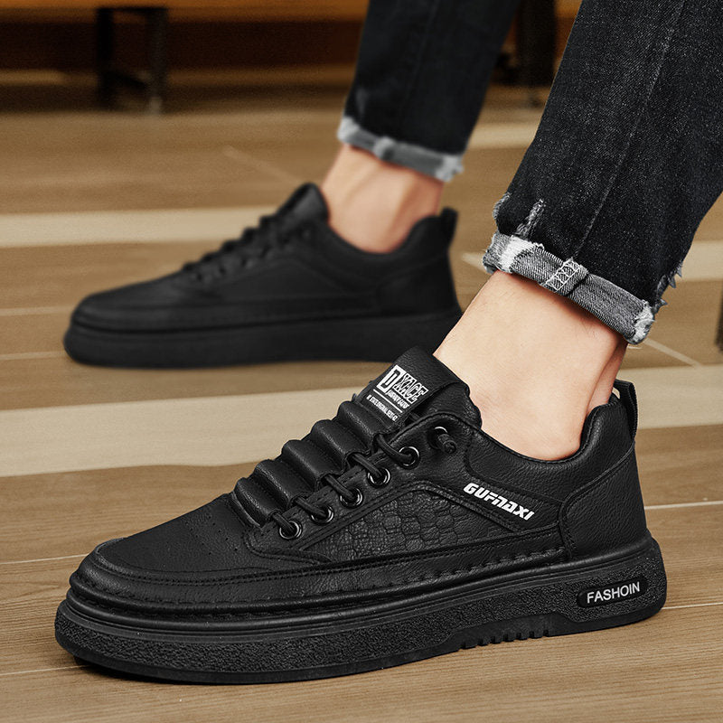 Men's Black, Tan and Navy Slip-On Sneakers