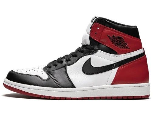 Air Jordan 1 Retro High OG Black Toe black white and red side view