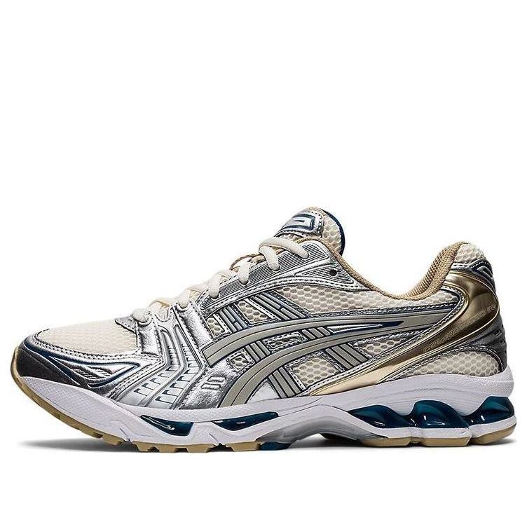 ASICS GEL-KAYANO 14 Silver & Cream Sneakers