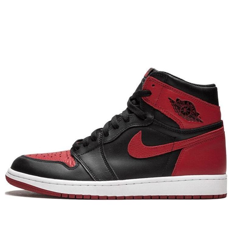 Air Jordan 1 Retro High OG 'Banned' Black Red High-Top Sneakers