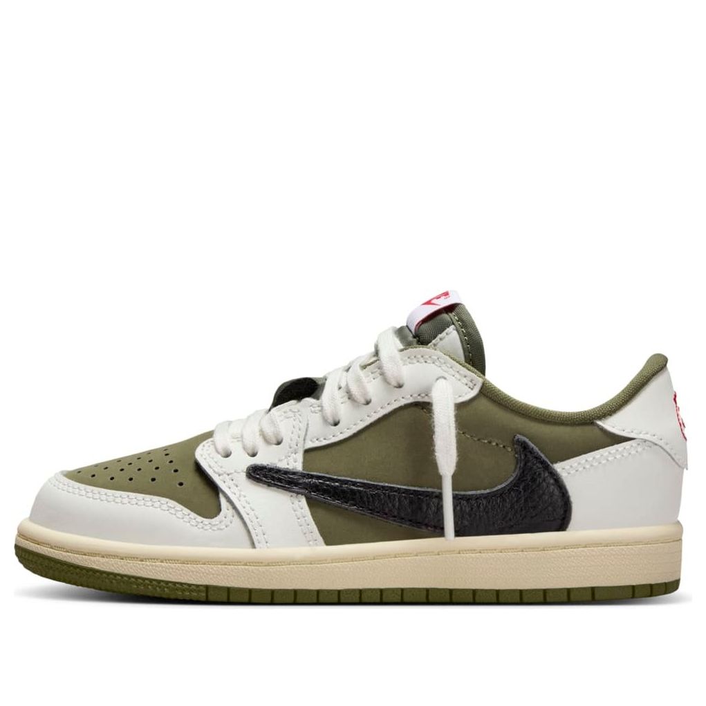 Travis Scott x Air Jordan 1 Retro Low OG SP 'Medium Olive' (PS)