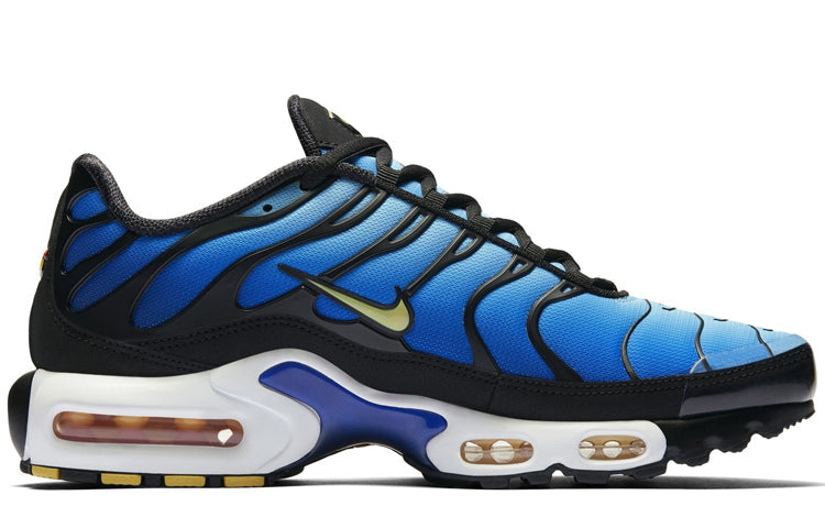 Nike Air Max Plus Blue Black Gold Sneakers
