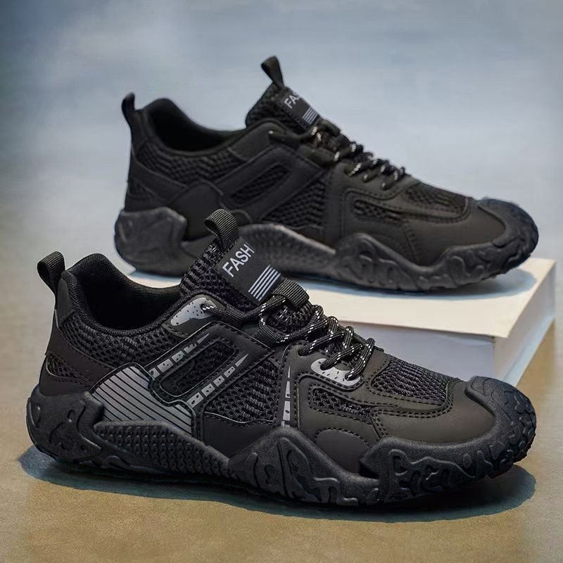 Men's Triple Black Rugged Outdoor Sneakers