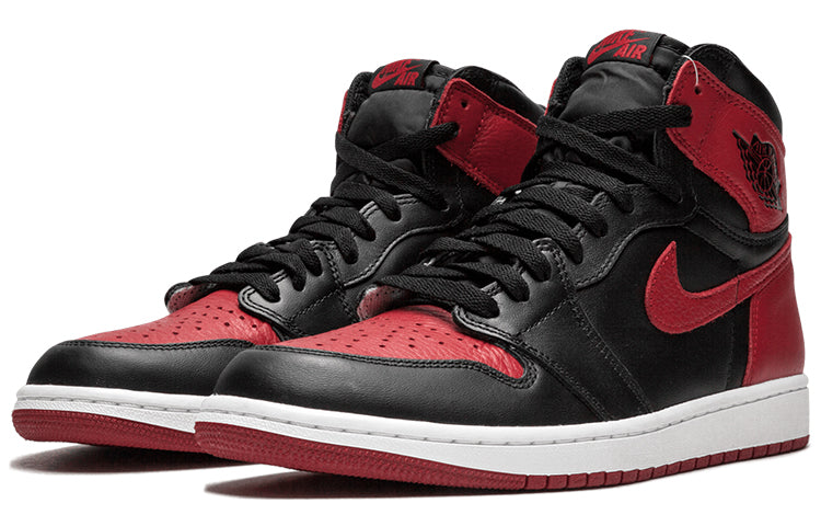 Air Jordan 1 Retro High OG 'Banned' Black Red High-Top Sneakers