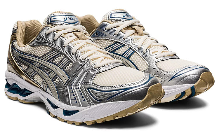 ASICS GEL-KAYANO 14 Silver & Cream Sneakers